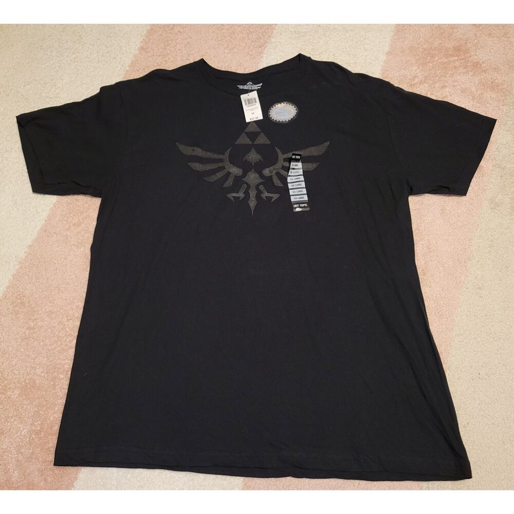 The Legend of Zelda Skyward Sword Tri-Force Hot Topic Black Shirt 2XL *NWT